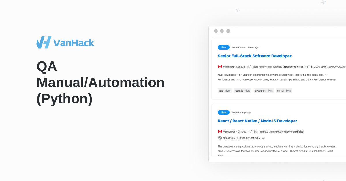 Python Jobs In Canada Vanhack - Premium Dark Background Gallery - Mobile